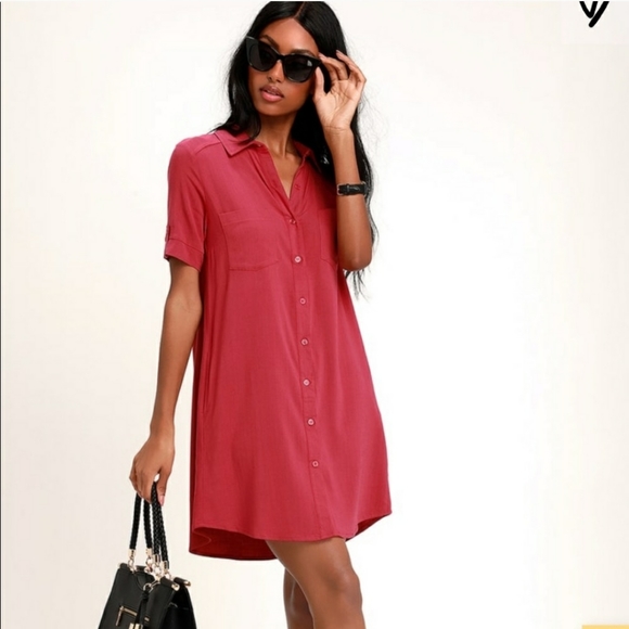 Lulus Dresses & Skirts - NEW Lulu's Oxford Comma Shirt Dress